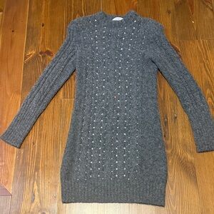 Philosophy di Lorenzo Serafini Charcoal Long Sleeve Dress